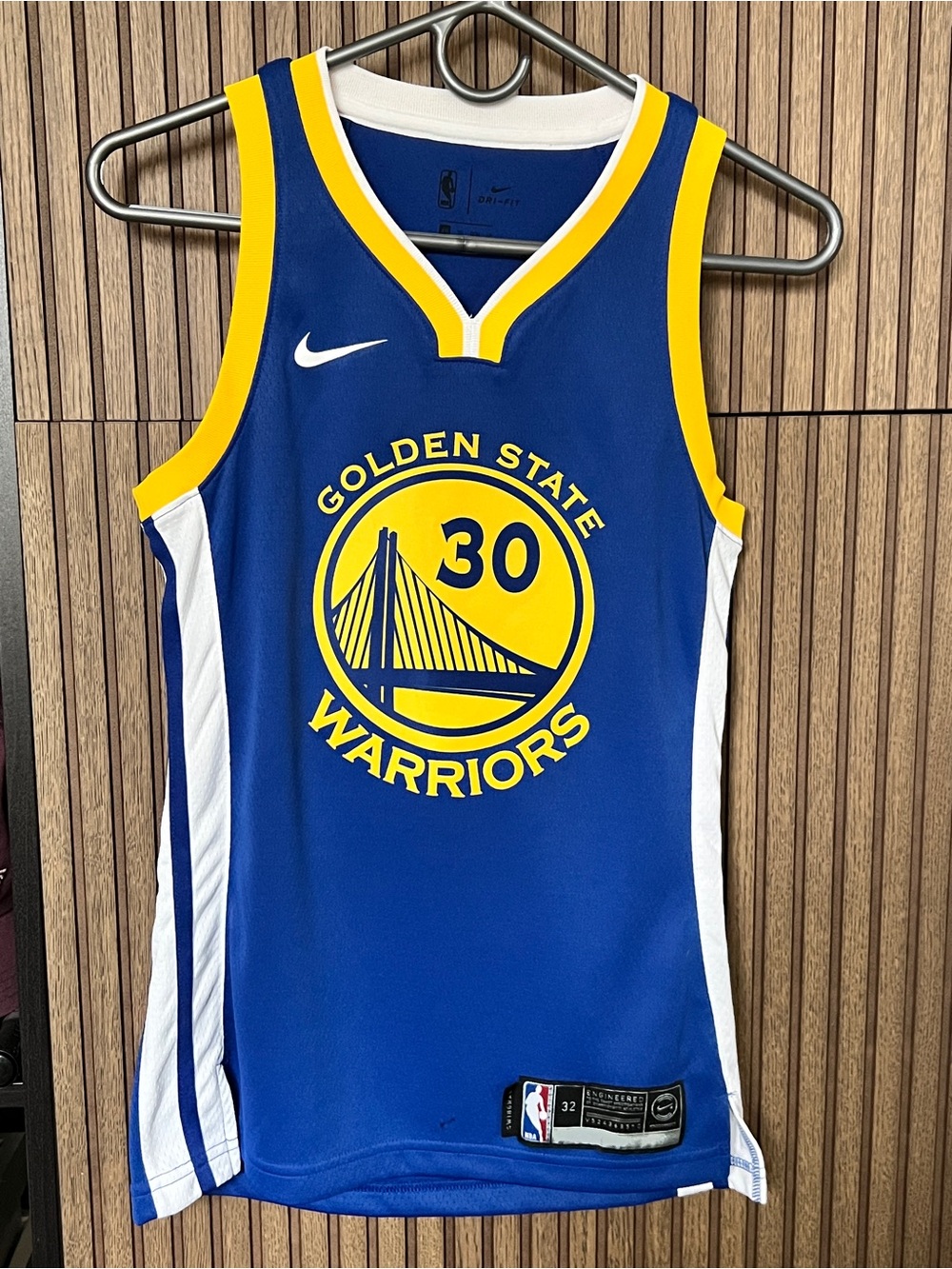 Nike Golden State Warriors Stephen Curry #30 Blue & Yellow Jersey
